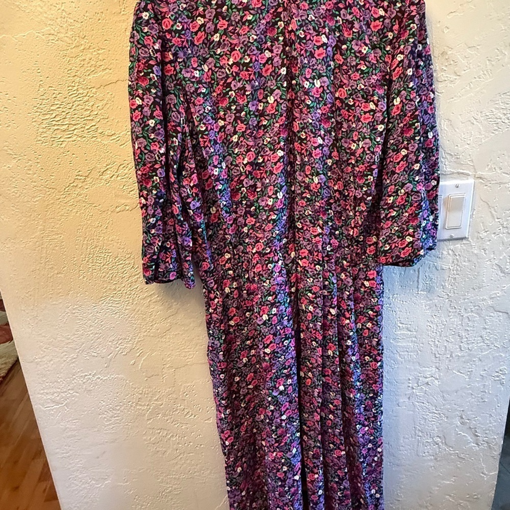 Sweet Miranda Vintage 80’s 90’s Floral Long Sleeve Dress Womens Sz 12 - Picture 8 of 16